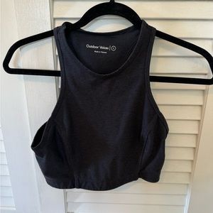 Outdoor voices crop top gray S